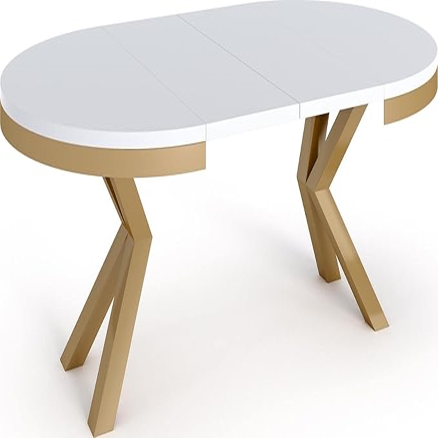 Table à Manger Ronde Extensible WFL GROUP